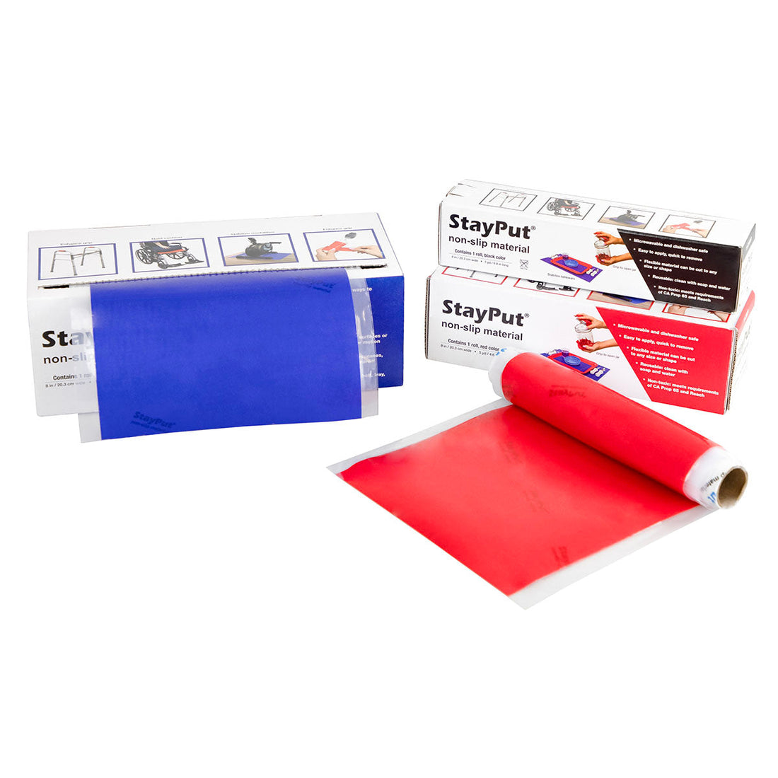 Grip and Stability with StayPut Non-Slip Rolls