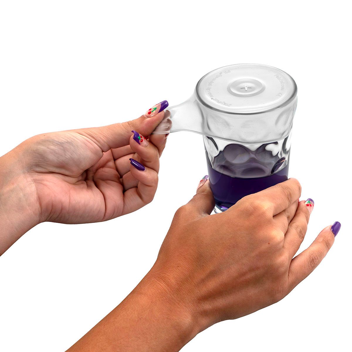 StayPut non-slip grip-n-sip lid