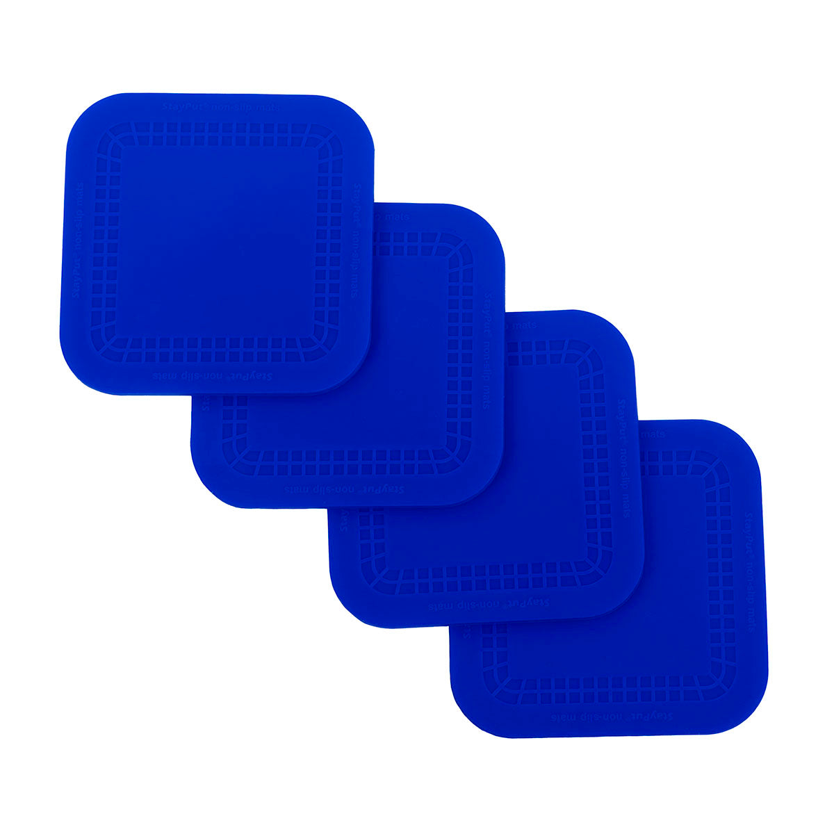 Stayput non-slip placemat, square coasters, 4'' x 4'', set of 4
